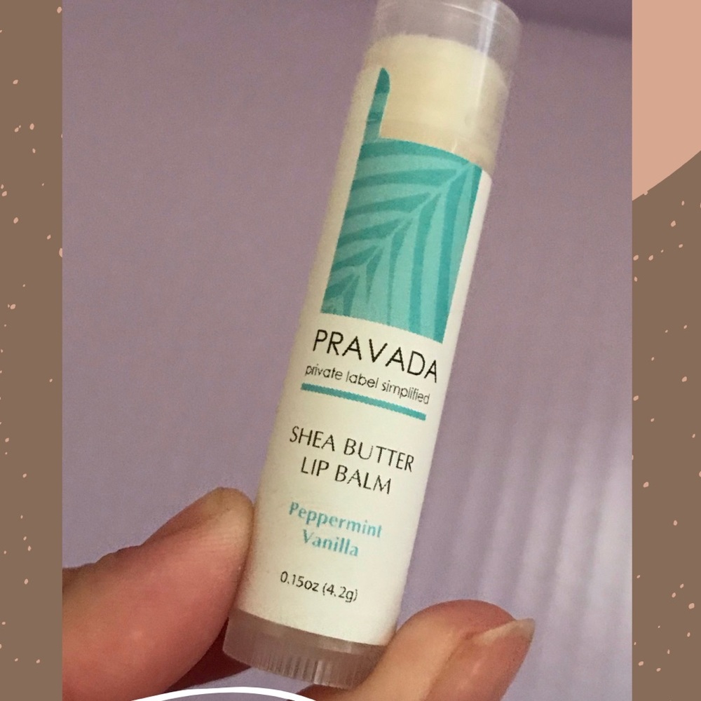 Shea Butter Lip Balm ( peppermint vanilla flavor)
